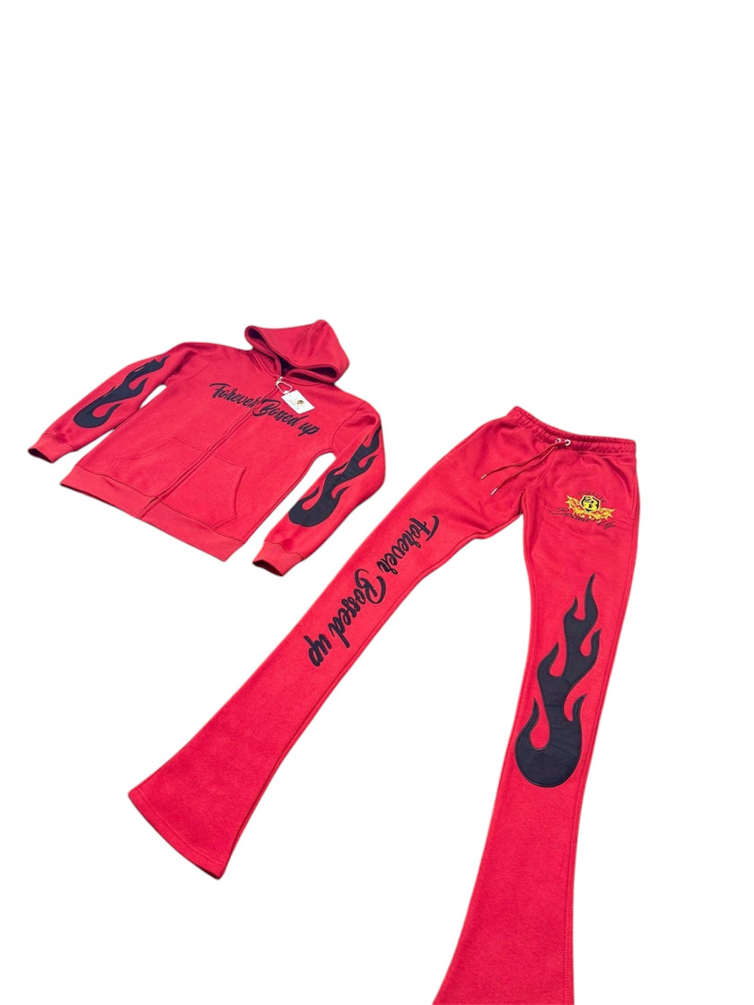 Two piece Embroidered Jogging Set.