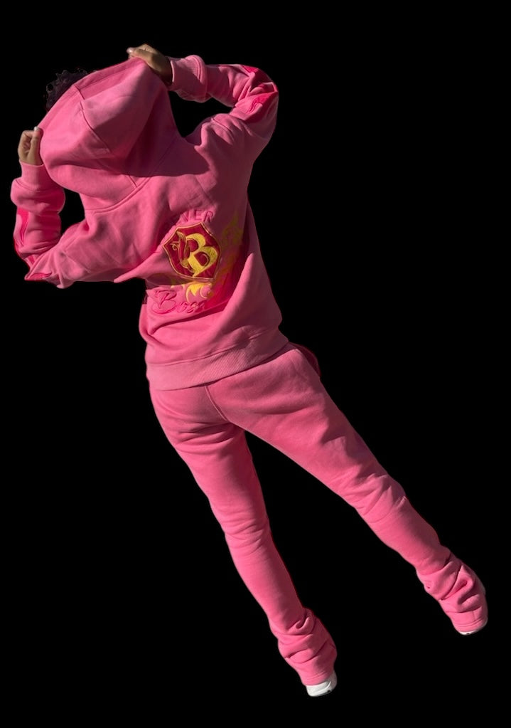 Two piece Embroidered Jogging Set.