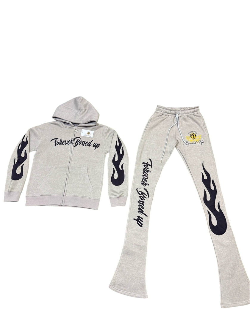 Two piece Embroidered Jogging Set.