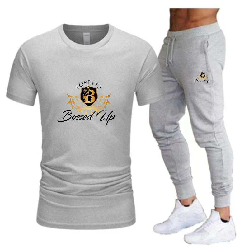 'Executive Athleisure' T-Shirt and Joggers Set by Forever Bossed Up