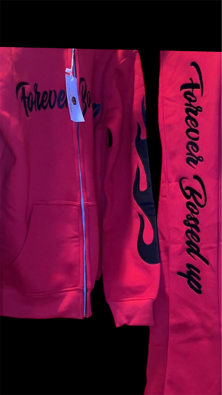 Two piece Embroidered Jogging Set.