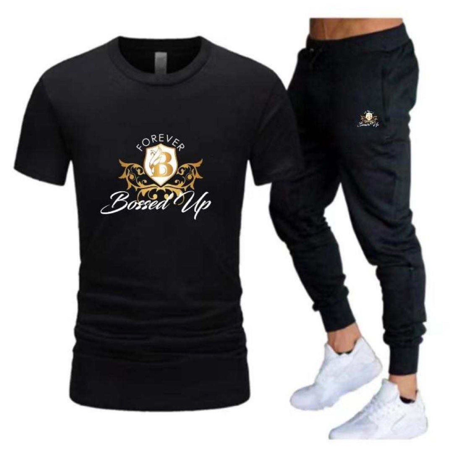 'Executive Athleisure' T-Shirt and Joggers Set by Forever Bossed Up
