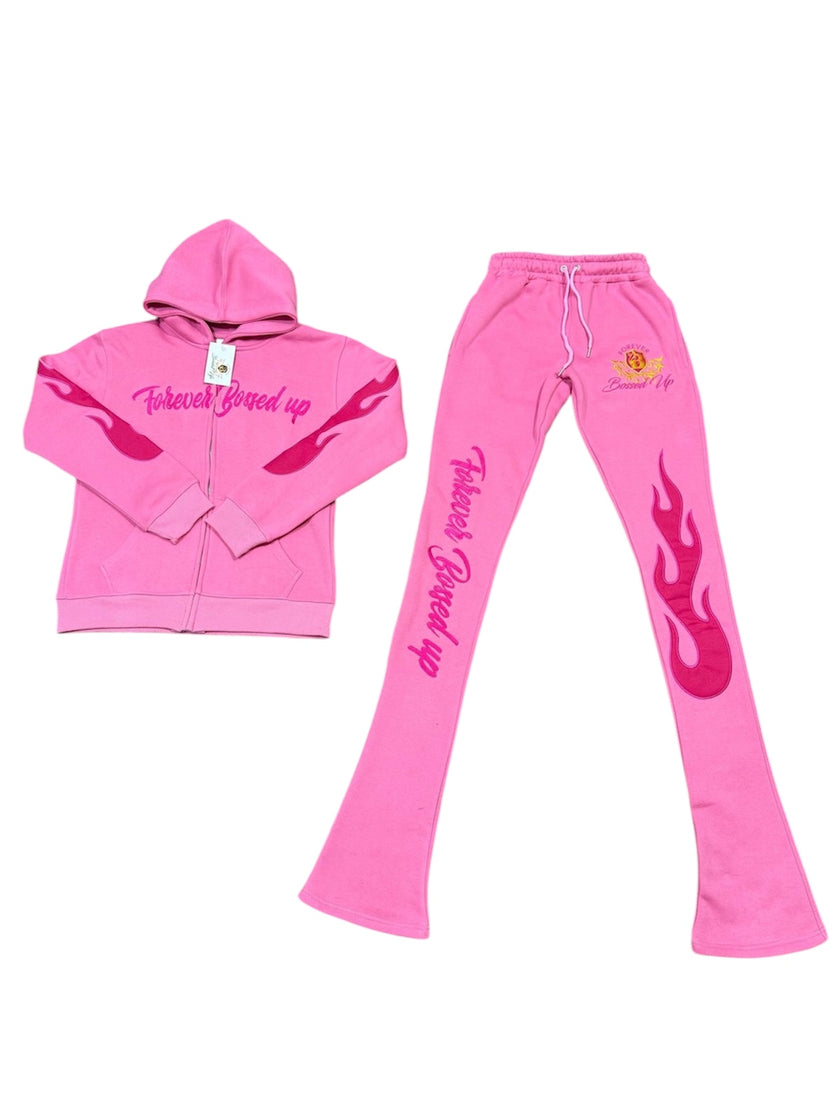 Two piece Embroidered Jogging Set.